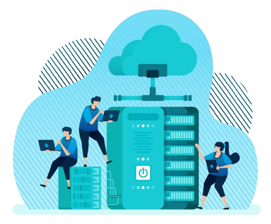 Web Hosting Illustration